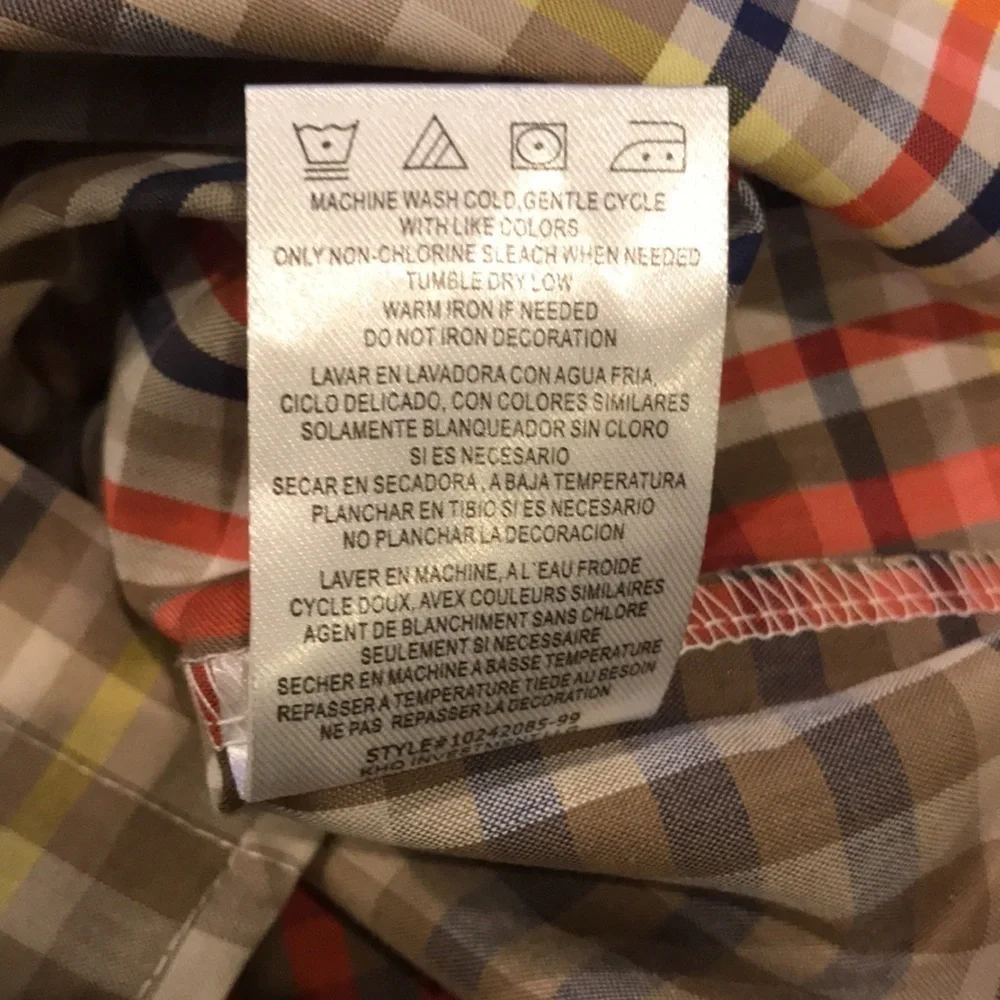 2/$25 KIDS HEADQUARTERS Plaid Two Piece Set Size 4T